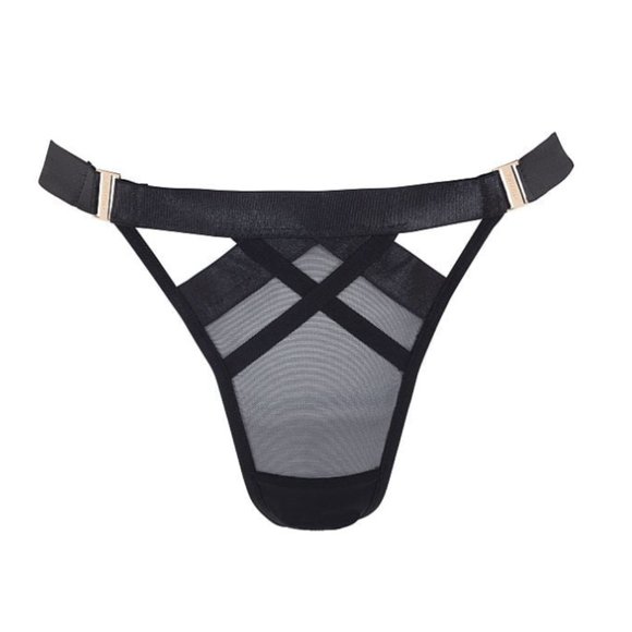BLUEBELLA Sawyer Thong Panty Black Medium - Picture 2 of 4